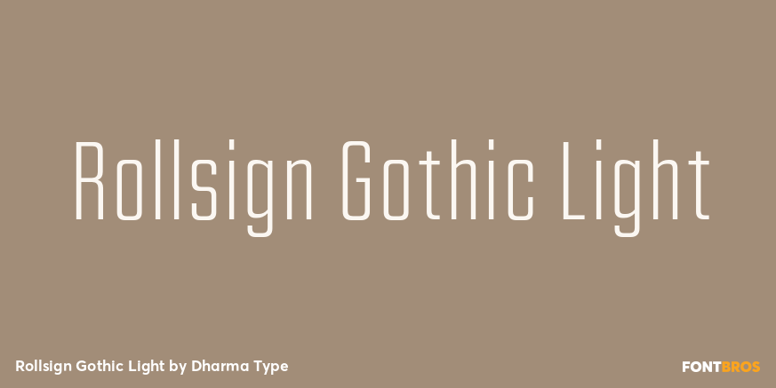 Rollsign Gothic Light Poster