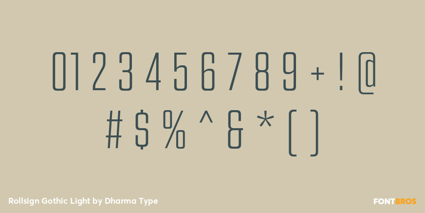 Rollsign Gothic Light Font Poster #4