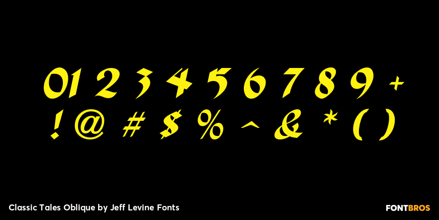 Classic Tales Oblique Font Poster #1
