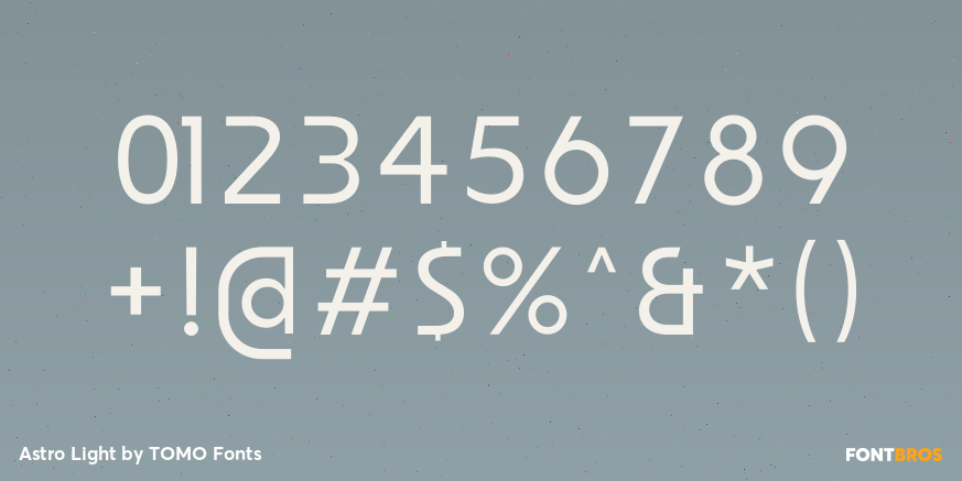 Astro Light Font Poster #1