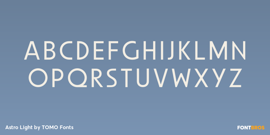 Astro Light Font Poster #1