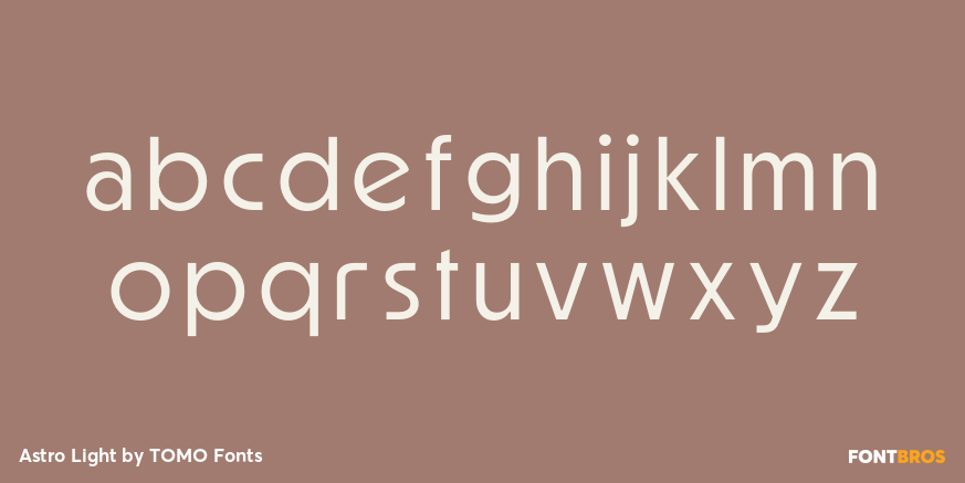 Astro Light Font Poster #1