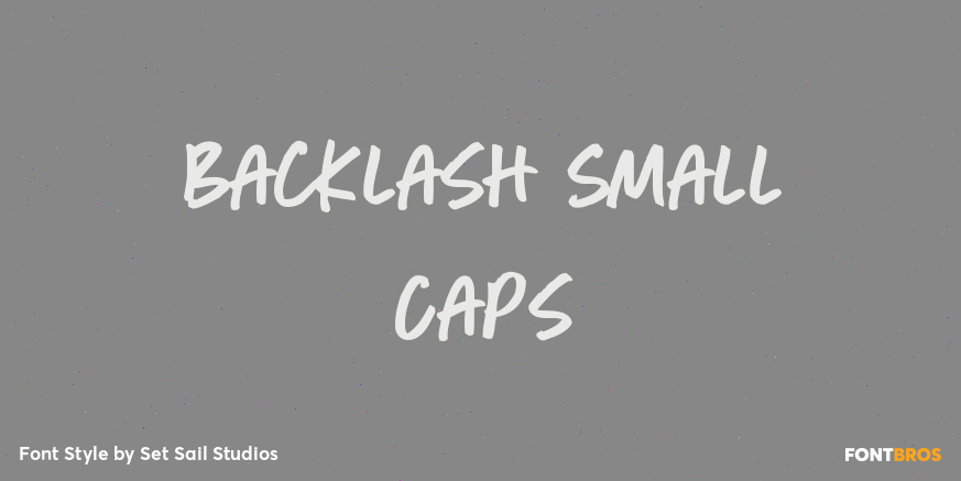 Backlash Small Caps Poster