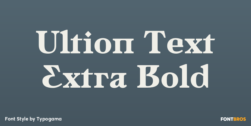 Ultion Text Extra Bold Poster