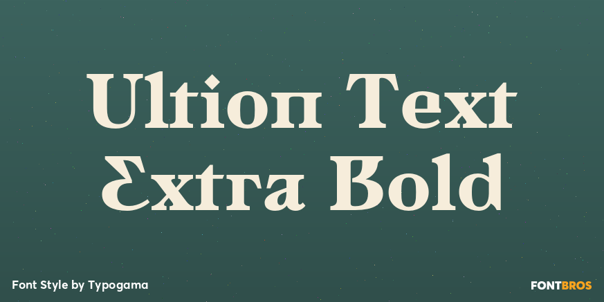 Ultion Text Extra Bold Poster