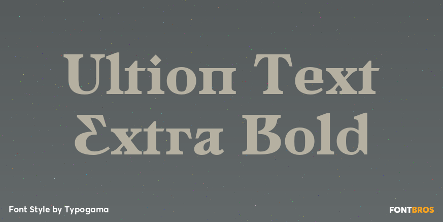 Ultion Text Extra Bold Poster