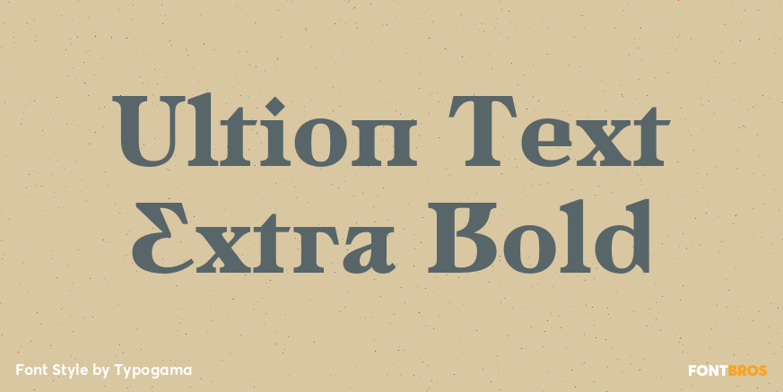 Ultion Text Extra Bold Poster