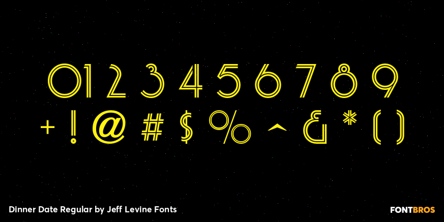 Dinner Date Regular Font Poster #1