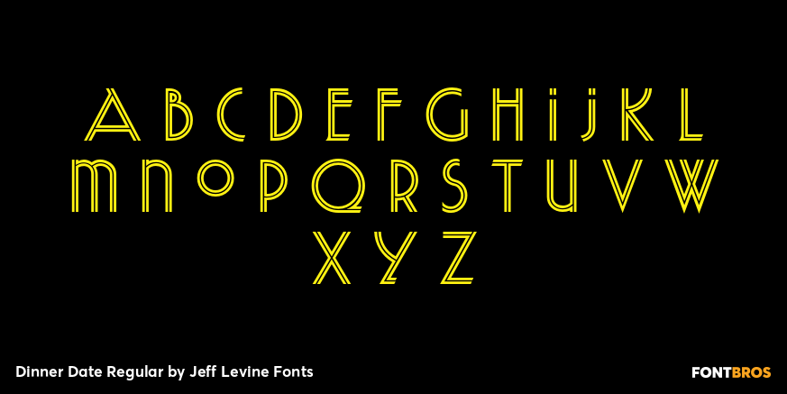 Dinner Date Regular Font Poster #1