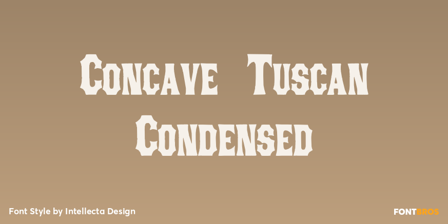 Concave Tuscan Condensed Poster