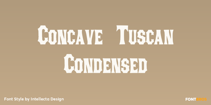 Concave Tuscan Condensed Poster