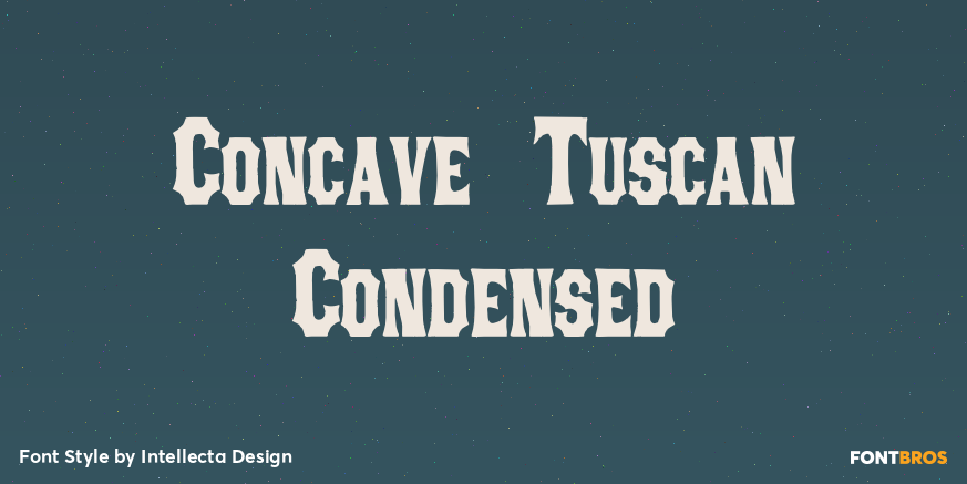 Concave Tuscan Condensed Poster