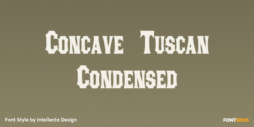 Concave Tuscan Condensed Poster