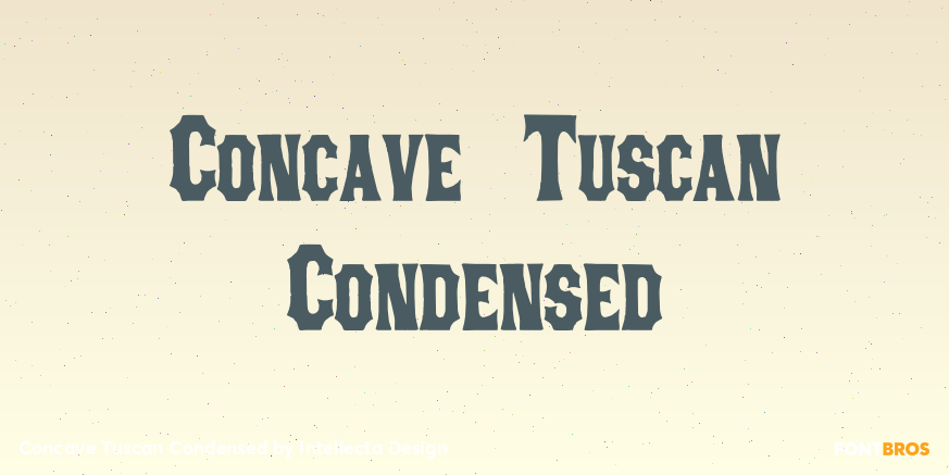 Concave Tuscan Condensed Poster