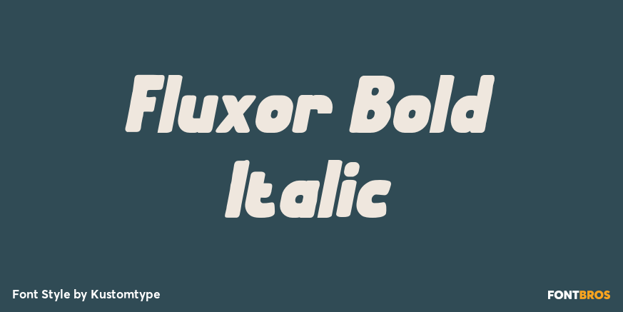 Fluxor Bold Italic Poster