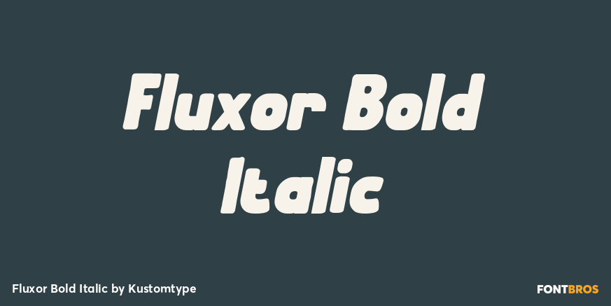 Fluxor Bold Italic Poster
