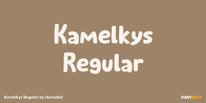 Kamelkys Regular Font Poster #1