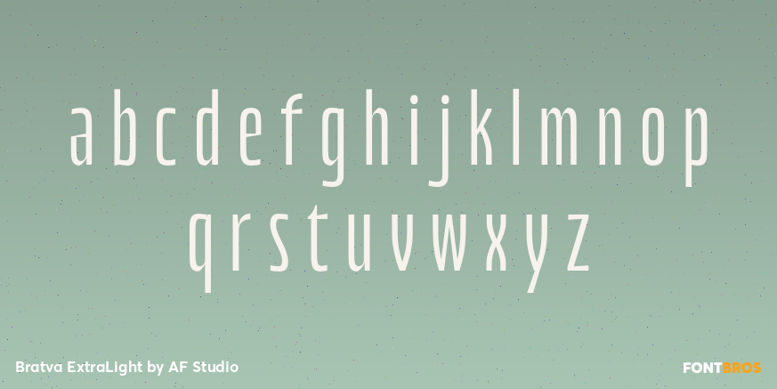 Bratva ExtraLight Font Poster #3