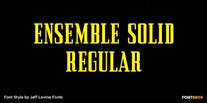 Ensemble Solid Regular Font Poster #1