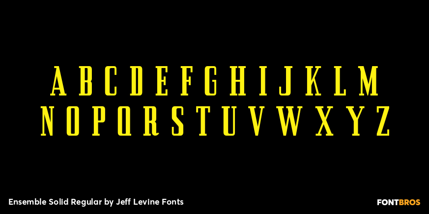 Ensemble Solid Regular Font Poster #2