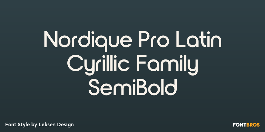 Nordique Pro Latin Cyrillic Family SemiBold Poster