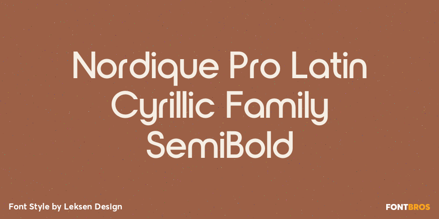 Nordique Pro Latin Cyrillic Family SemiBold Poster