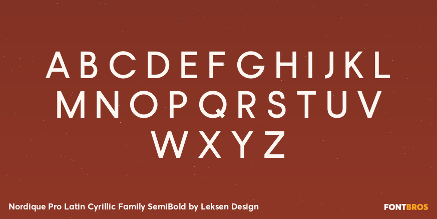 Nordique Pro Latin Cyrillic Family SemiBold Font Poster #2