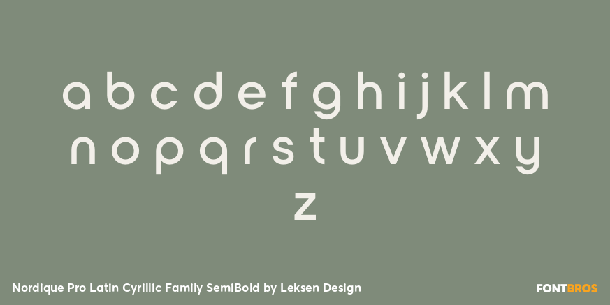 Nordique Pro Latin Cyrillic Family SemiBold Font Poster #3