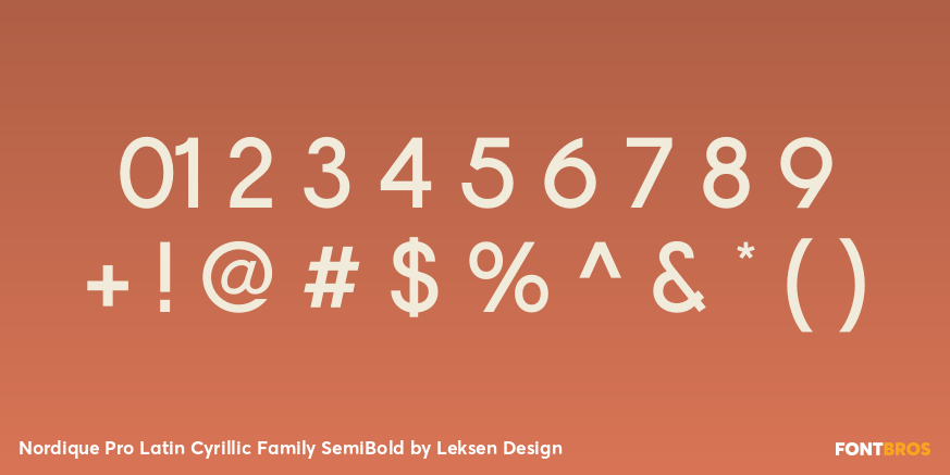 Nordique Pro Latin Cyrillic Family SemiBold Font Poster #4