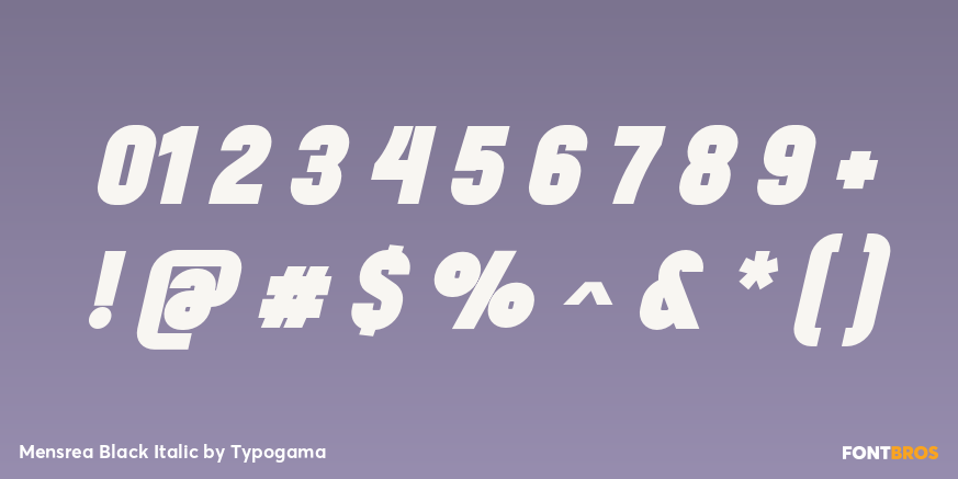 Mensrea Black Italic Font Poster #4