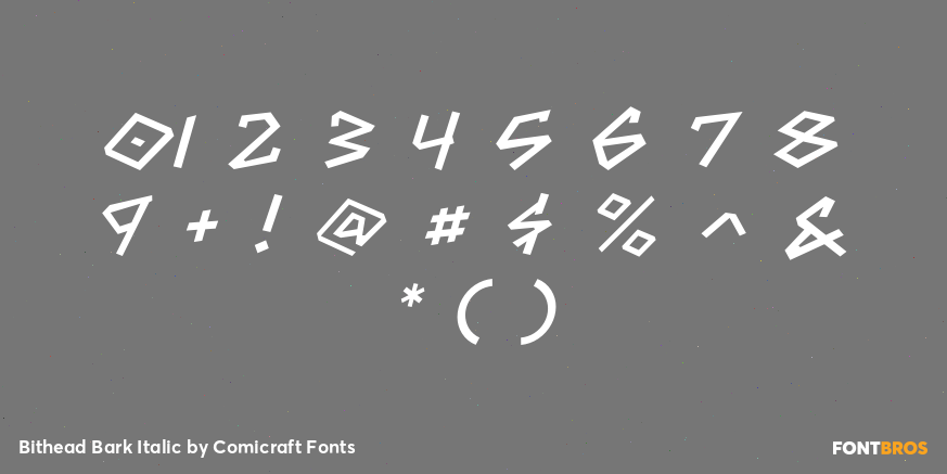 Bithead Bark Italic Font Poster #1