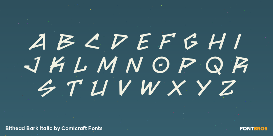 Bithead Bark Italic Font Poster #1