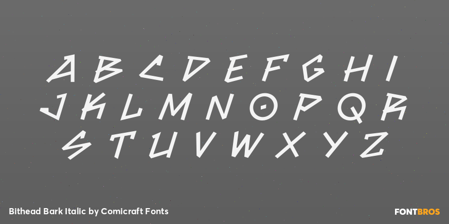 Bithead Bark Italic Font Poster #1
