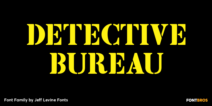 Detective Bureau Font Poster