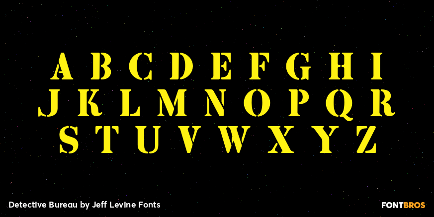 Detective Bureau Font Poster #2