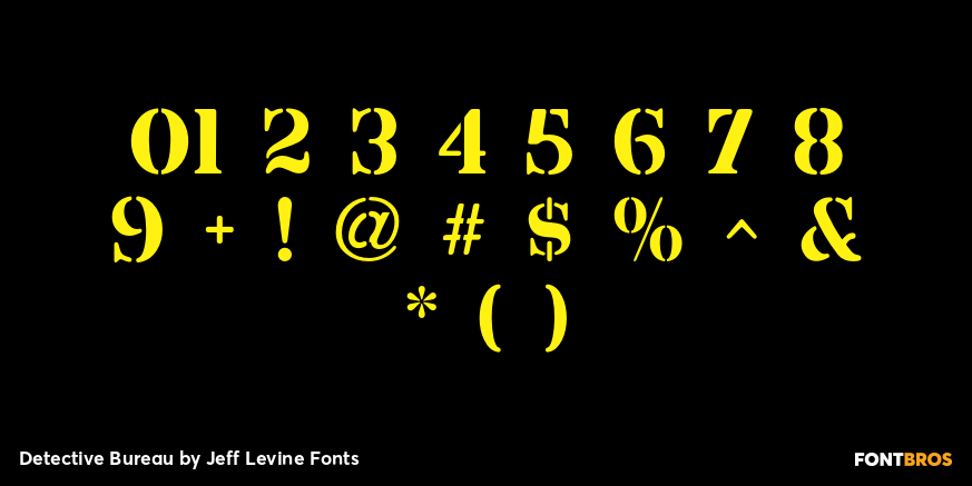 Detective Bureau Font Poster #4