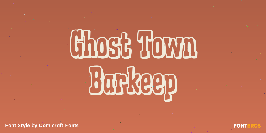 Ghost Town Barkeep Poster