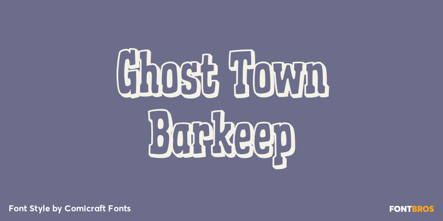 Ghost Town Barkeep Poster