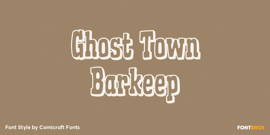 Ghost Town Barkeep Poster