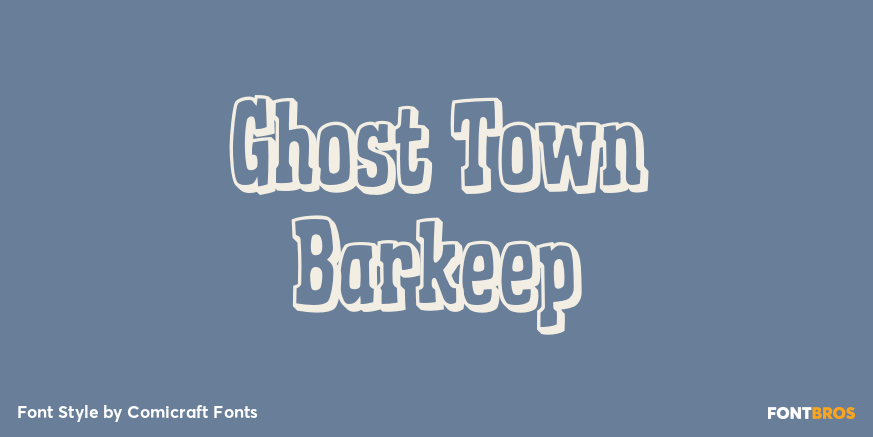 Ghost Town Barkeep Poster