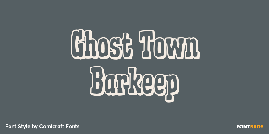 Ghost Town Barkeep Poster