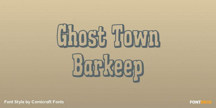Ghost Town Barkeep Poster