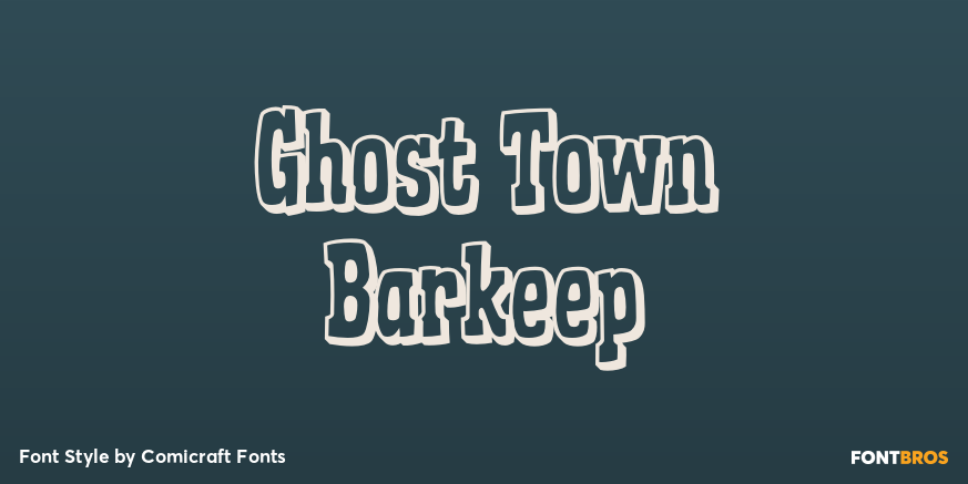 Ghost Town Barkeep Poster