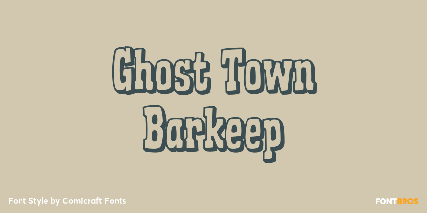 Ghost Town Barkeep Poster