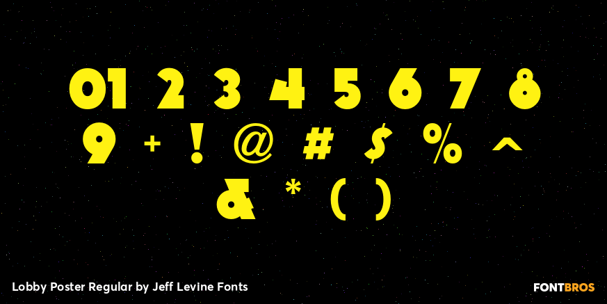 Lobby Poster Regular Font Poster #4