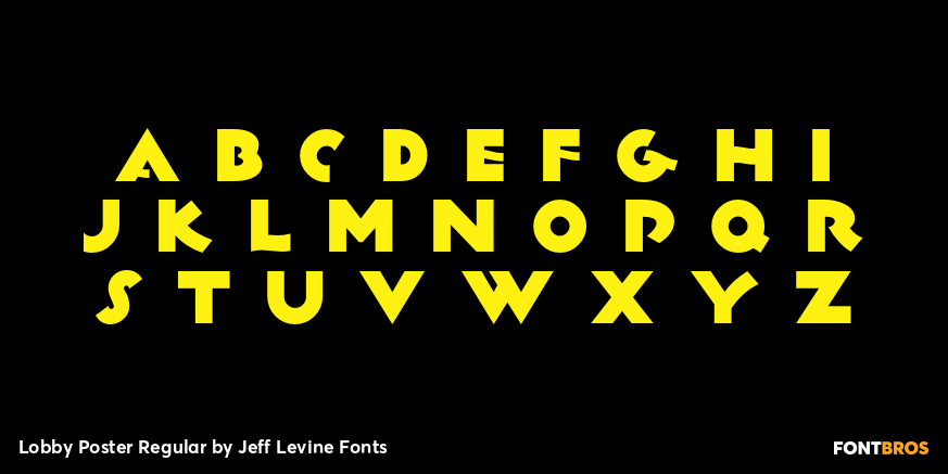 Lobby Poster Regular Font Poster #2