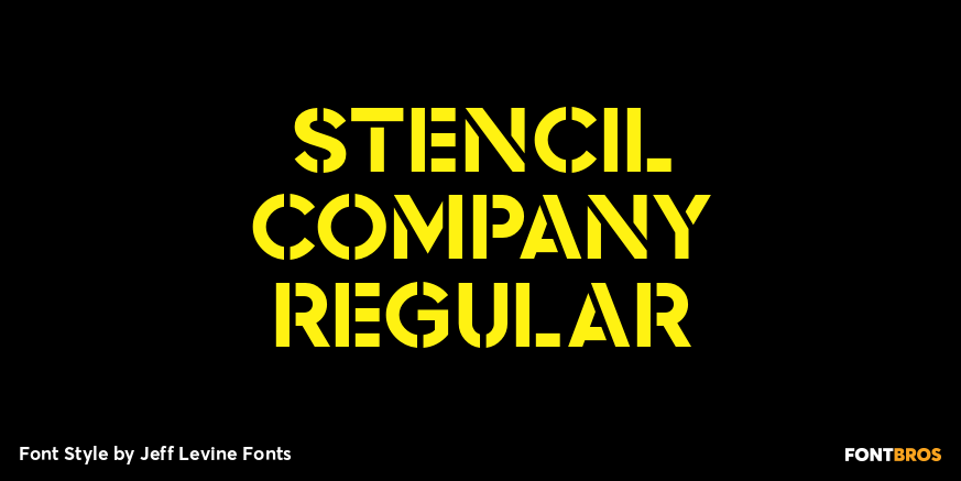 Stencil Company Regular Poster