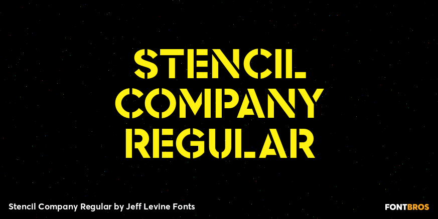 Stencil Company Regular Poster