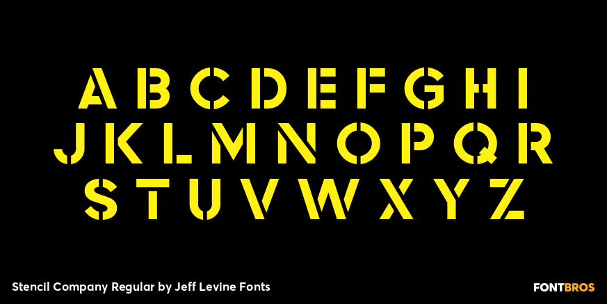 Stencil Company Regular Font Poster #2