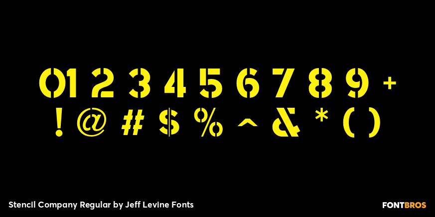 Stencil Company Regular Font Poster #4
